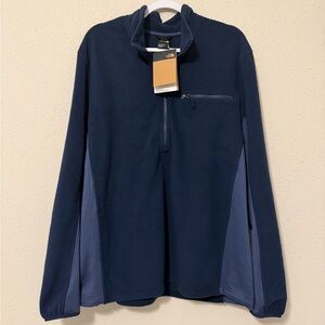 The North Face M 2000s Boreas 1/2 zip summit navy sweater pullover XL New Mens